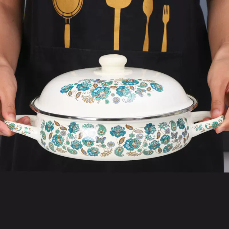 ماهیتابه لعابی سنتی/سایز 24