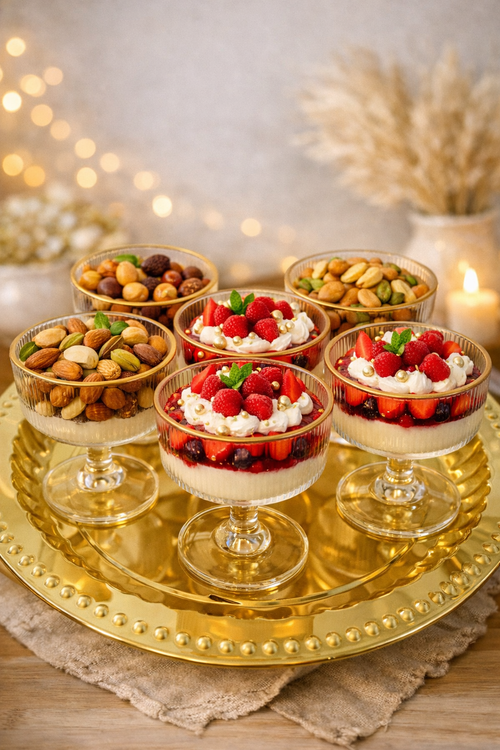 دسر خوری لبه طلایی، دربسته 6عددی