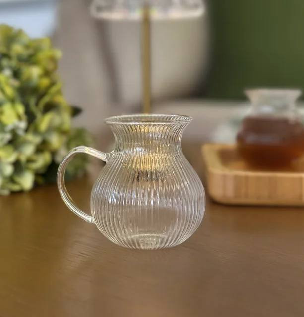 استکان خمره ایی شیار دار در بسته 6عددی