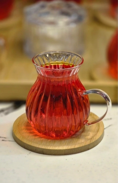 استکان خمره ایی شیاردار