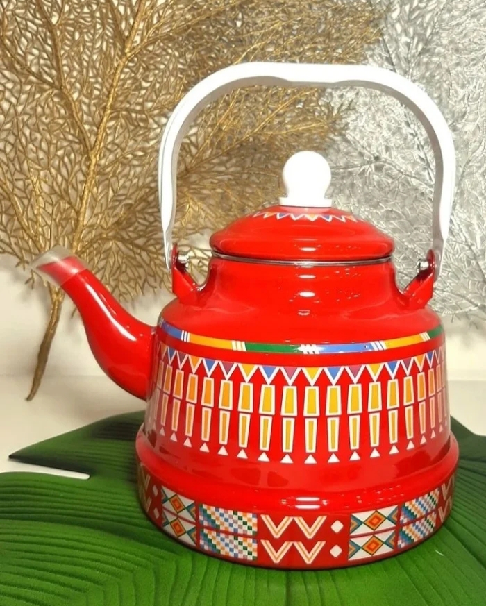 کتری لعابی سنتی ظرفیت 2/5لیتر