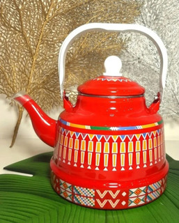 کتری لعابی 2/5لیتری طرح مراکشی